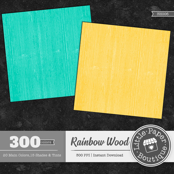 Rainbow Wood Digital Paper 3H006
