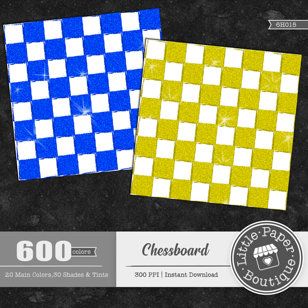 Glitter Chessboard Rainbow Glitter 600 Seamless Digital Paper LPB6H015