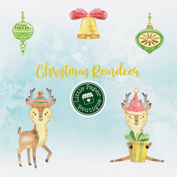 Christmas Reindeer Digital Clipart CA118