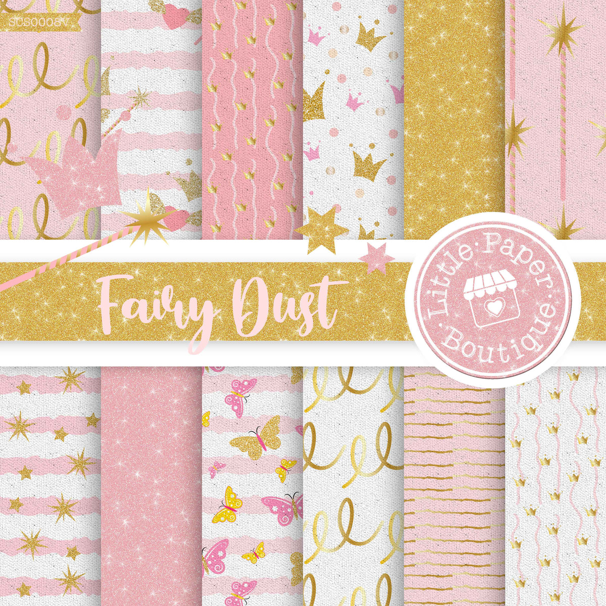 Doodle Digital Papers, Pink Yellow & Navy Boho Scandi Digital Paper Pack,  Hand drawn Patterns, Digital Scrapbooking Paper, Commercial Use