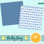 Baby Boy Digital Paper LPB1013B1
