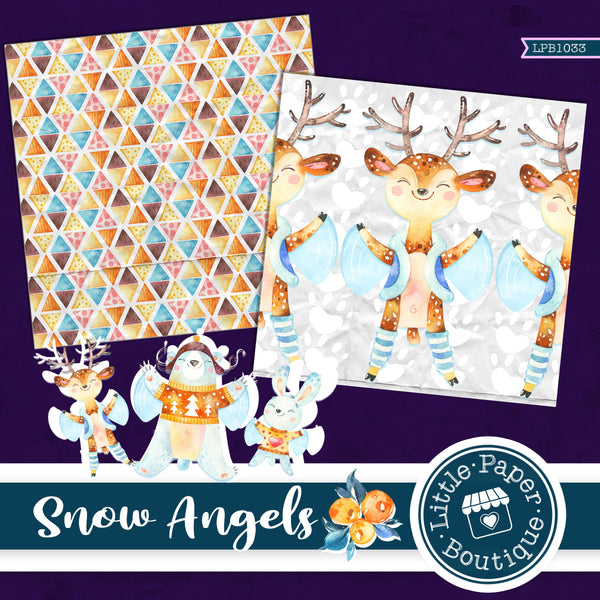 Snow Angels Digital Paper LPB1033A