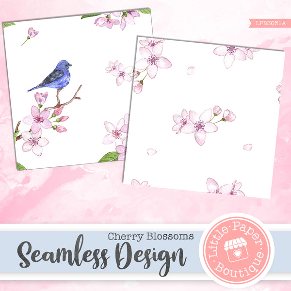Cherry Blossoms Seamless Digital Paper LPB3051A