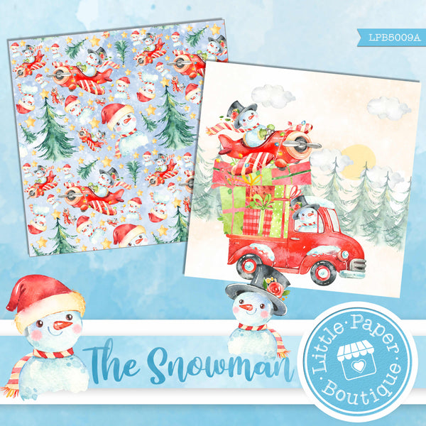 The Snowman Watercolor Digital Paper LPB5009A