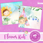 Flower Kids Digital Paper LPB6011A