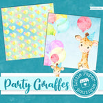 Party Giraffes Digital Paper LPB6013A
