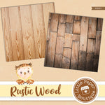 Brown Rustic Wood Digital Paper PS007B