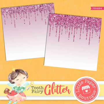 Tooth Fairy Dripping Glitter Digital Paper PS049B4