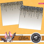 Witchy Halloween Dripping Glitter Digital Paper PS049B2