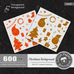Christmas Background Rainbow Glitter 600 Seamless Digital Paper LPB6H005