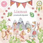 Llama Digital Clipart CA003