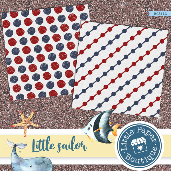 Little Sailor Digital Paper RCS112B