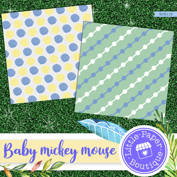 Baby Mickey Mouse Digital Paper RCS115B