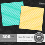Rainbow Large Moroccan White Digital Paper 3H012