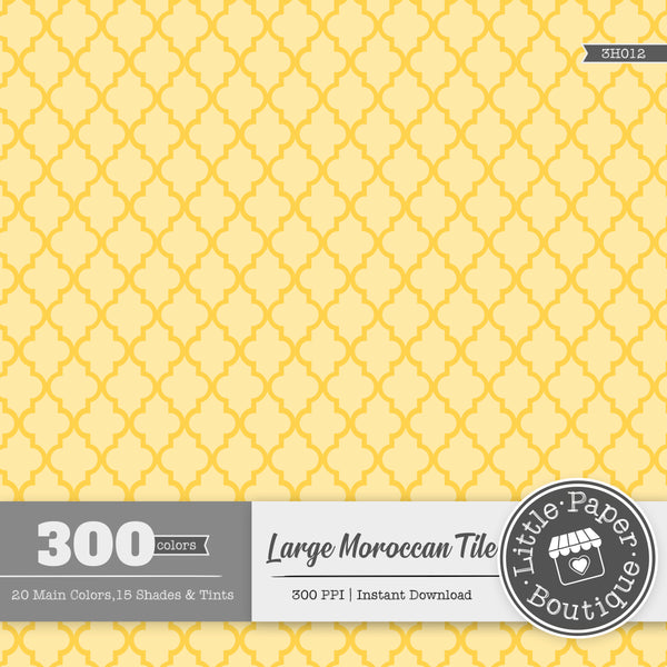 Rainbow Large Moroccan White Digital Paper 3H012