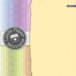 Rainbow Medium Hexagon Outline Digital Paper 3H016