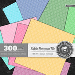 Rainbow Subtle Moroccan White Digital Paper 3H020