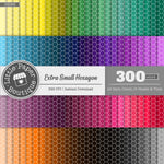 Rainbow Extra Small Hexagon Digital Paper 3H065