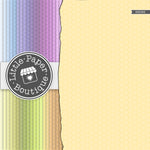 Rainbow Extra Small Outline Hexagon Digital Paper 3H066