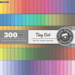Rainbow Tiny White Dot Digital Paper 3H070