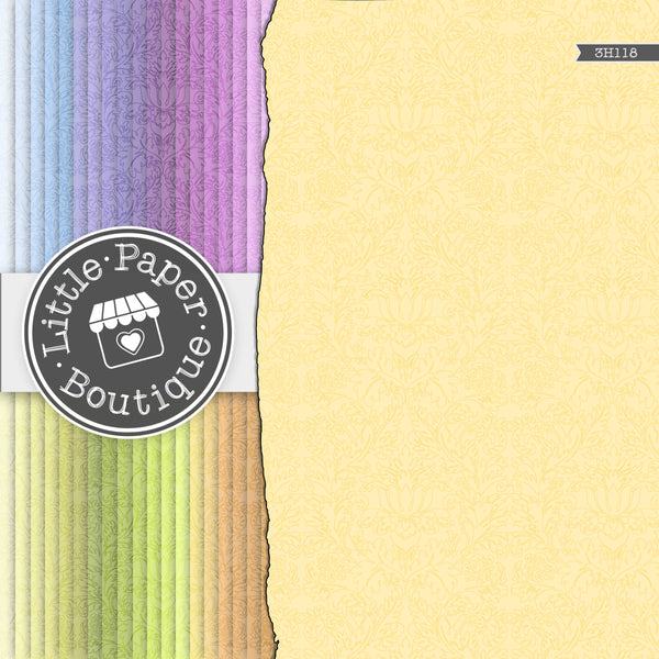 Rainbow Graphics Fairy Outline Damask Digital Paper 3H118
