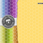 Rainbow Medium Solid Hexagon Digital Paper 3H145