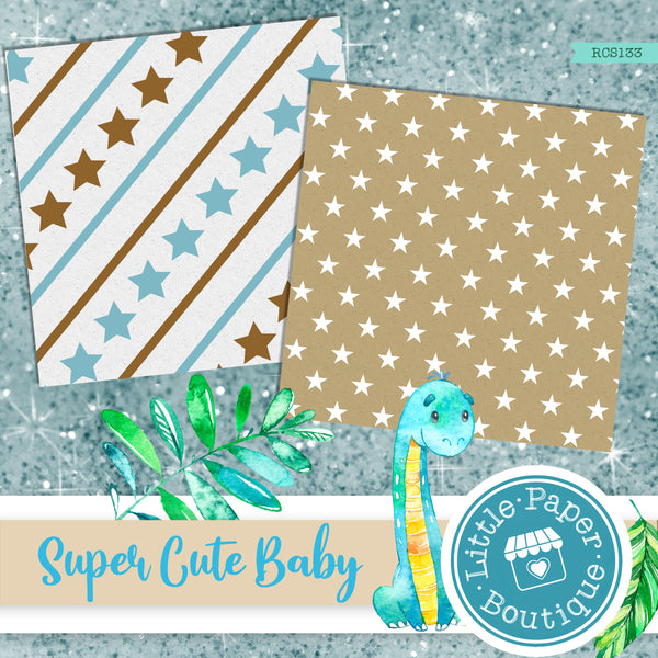Super Cute Baby Digital Paper RCS133B