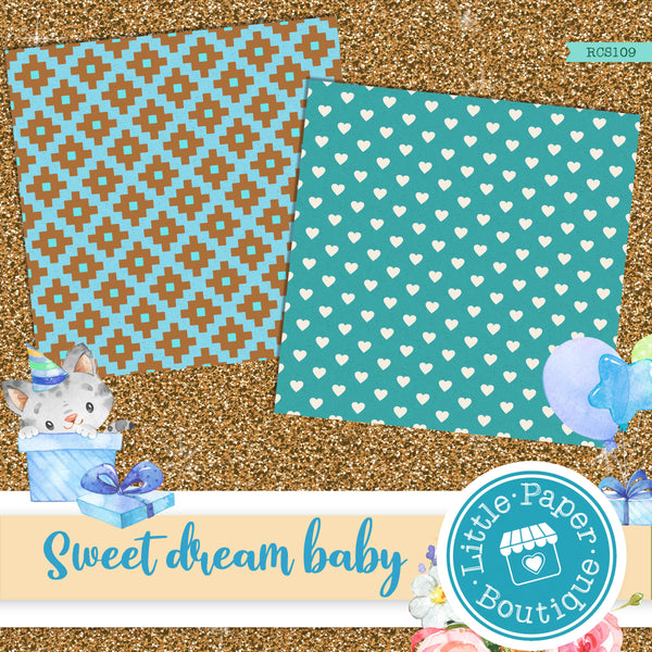 Sweet Dream Baby Digital Paper RCS109B