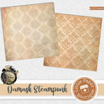 Damask Steampunk Sand Dune Digital Paper LPB7016AR4