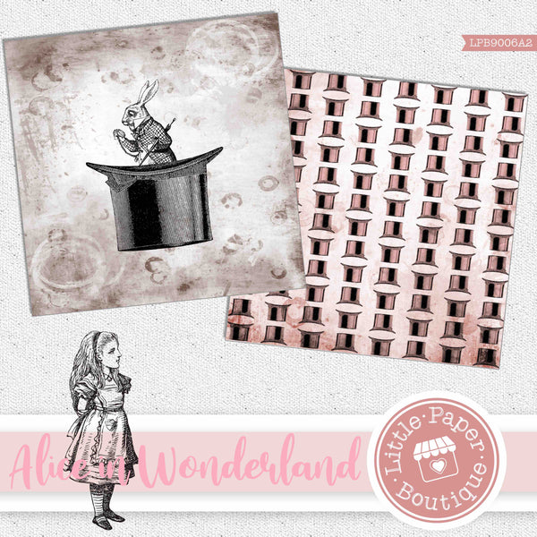 Alice in Wonderland (Light Pink) Digital Paper LPB9006A2