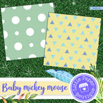 Baby Mickey Mouse Digital Paper RCS115B
