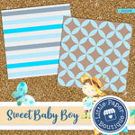 Sweet Baby Boy Digital Paper RCS138B