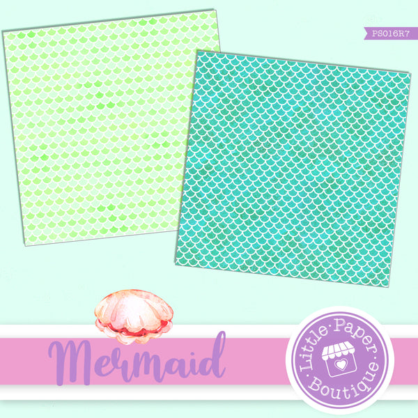 Mermaid Scales Digital Paper PS016R7