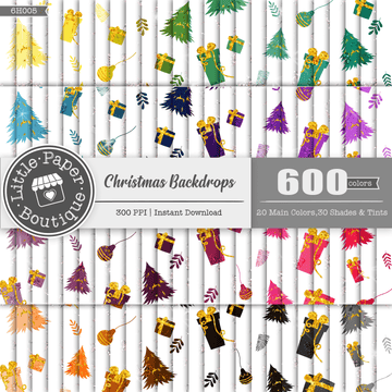 Christmas Background Rainbow Glitter 600 Seamless Digital Paper LPB6H007