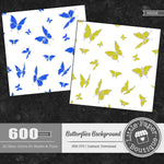 Butterflies Background Rainbow Glitter 600 Seamless Digital Paper LPB6H008