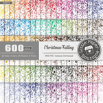 Christmas Falling Rainbow Glitter 600 Seamless Digital Paper LPB6H013