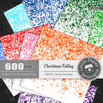 Christmas Falling Rainbow Glitter 600 Seamless Digital Paper LPB6H013