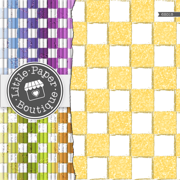 Glitter Chessboard Rainbow Glitter 600 Seamless Digital Paper LPB6H015