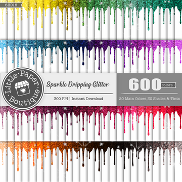 Rainbow Sparkle Dripping Glitter 600 Seamless Digital Paper LPB6H016