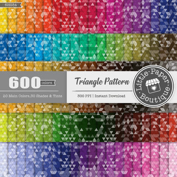 Glitter Triangle Pattern Rainbow Glitter 600 Seamless Digital Paper LPB6H034