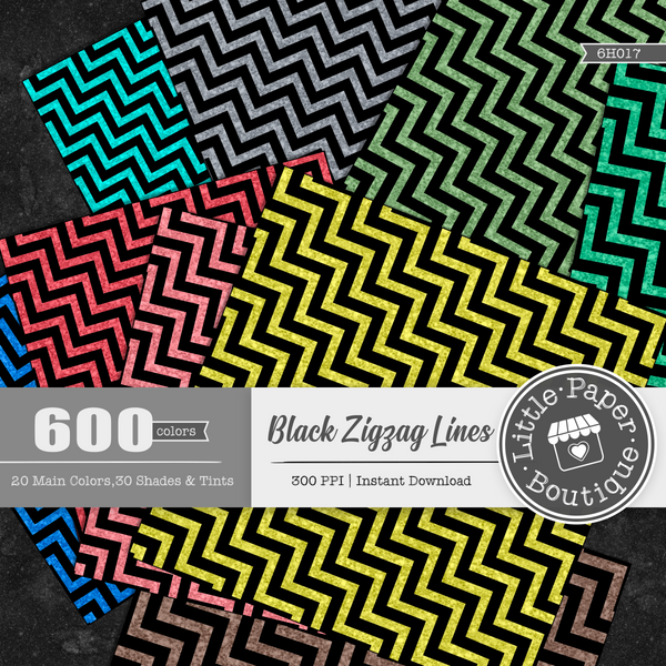Black Zig Zag Background Rainbow Glitter 600 Seamless Digital Paper LPB6H017
