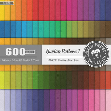 Burlap Pattern Rainbow 600 Seamless Digital Paper LPB6H035