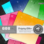 Rainbow Dripping Glitter 600 Seamless Digital Paper LPB6H107