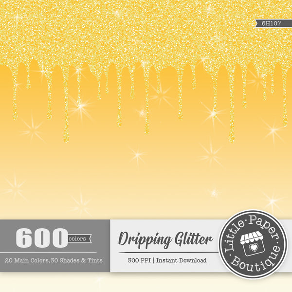 Rainbow Dripping Glitter 600 Seamless Digital Paper LPB6H107