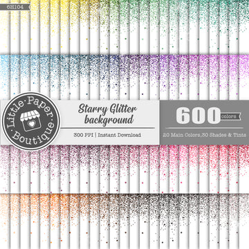Starry Glitter Background Rainbow Glitter 600 Seamless Digital Paper LPB6H104