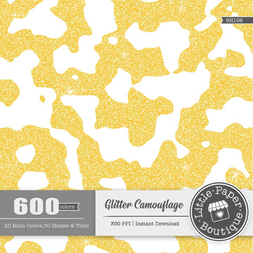 Camouflage Background Rainbow Glitter 600 Seamless Digital Paper LPB6H108