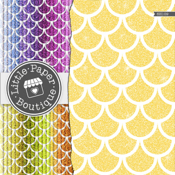 Glitter Scales Background Rainbow Glitter 600 Seamless Digital Paper LPB6H109