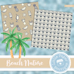 Beach Nature Seamless Digital Paper SCS1001B