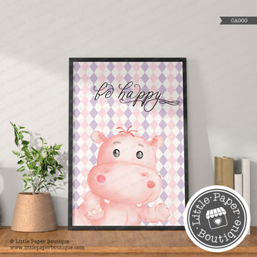 Hippopotamus Digital Clipart CA002