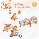 Hedgehog Digital Clipart CA008